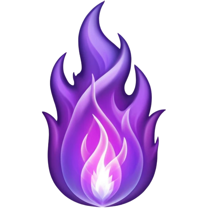 purple flame emoji