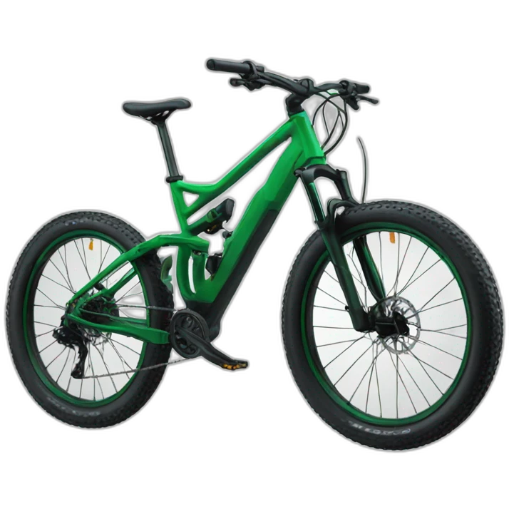 green mountain bike emoji