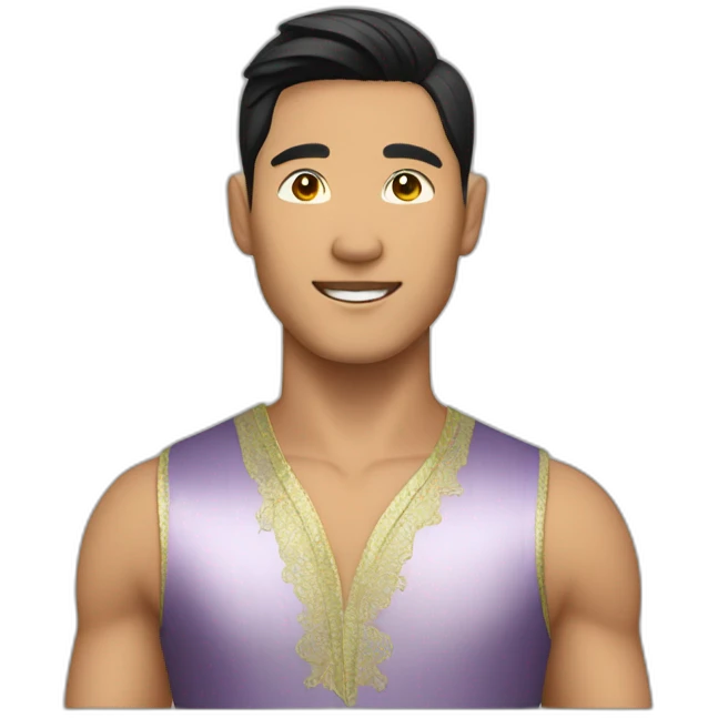 asian ballroom latin male dancer emoji