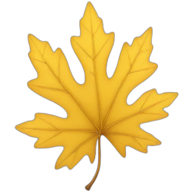 yellow leaves falling emoji