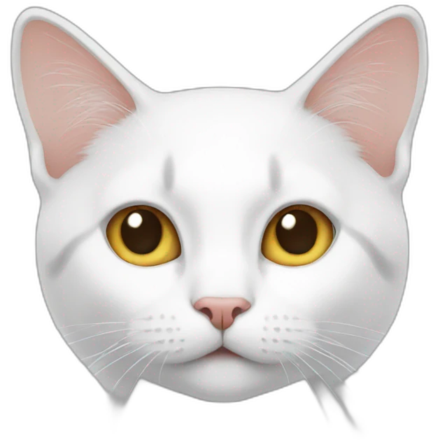 Cat white emoji