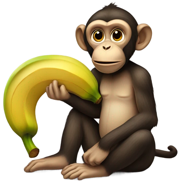 Monkey eating bananas  emoji