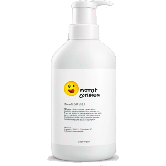 leave-in conditioner bottle with label emoji