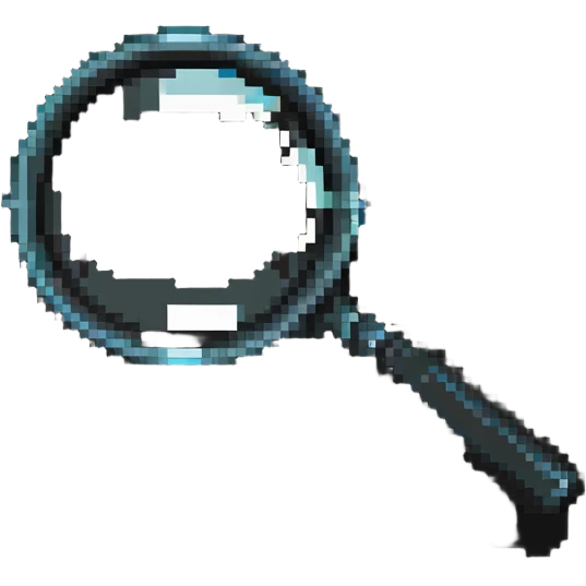 detailed magnifying glass emoji