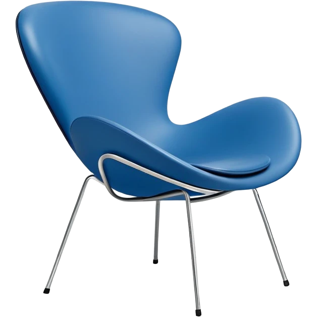 danish design chair blue fritz hansen series 7 emoji