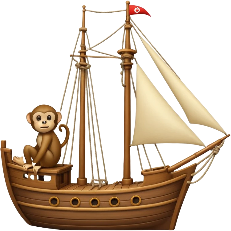 Monkey ship emoji
