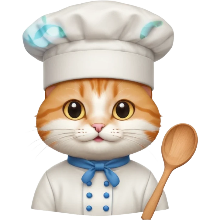 cat character with a chef's hat emoji