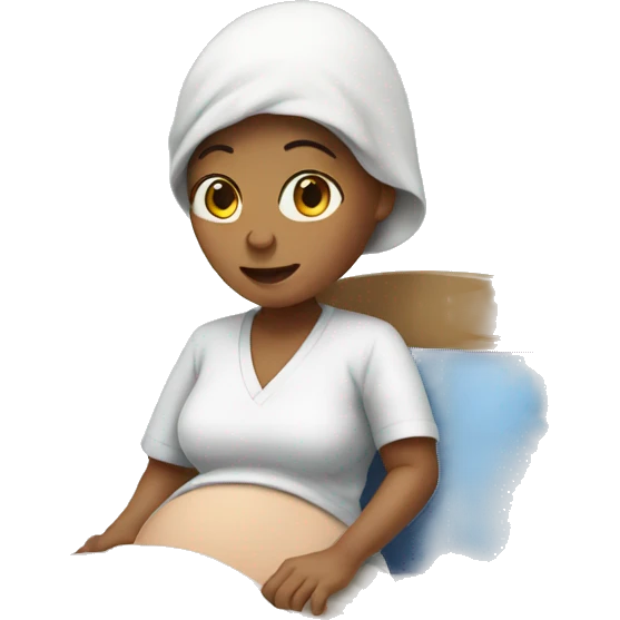 Woman in labour emoji