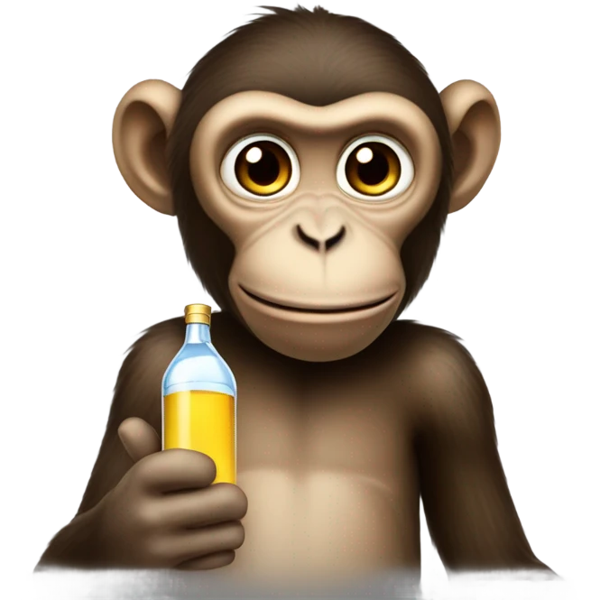 Monkey drink vodka emoji