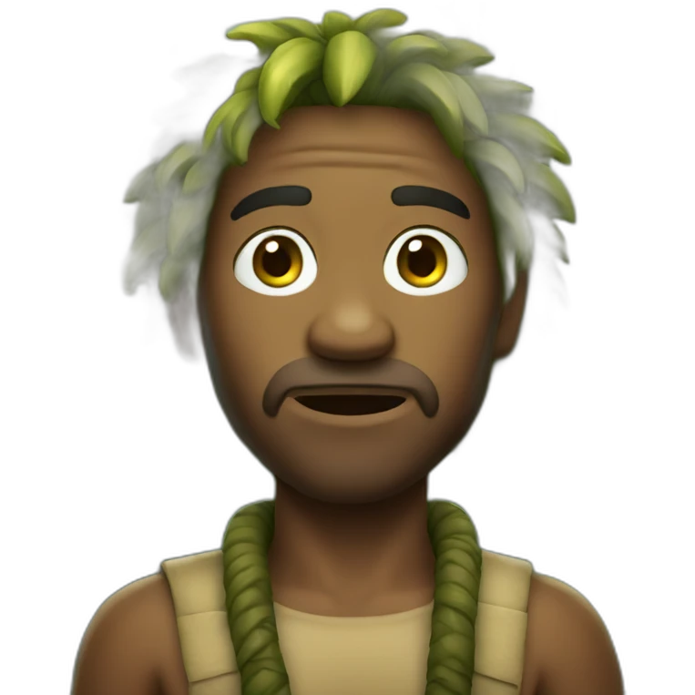 Jungle man emoji
