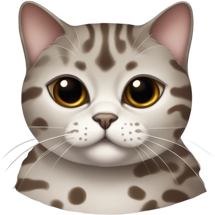 British cat chocolate marbled emoji