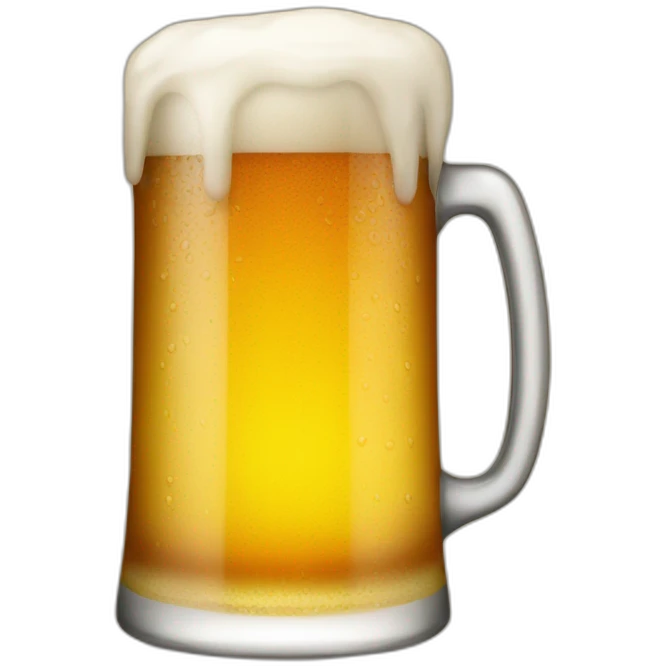 beer with suspender emoji