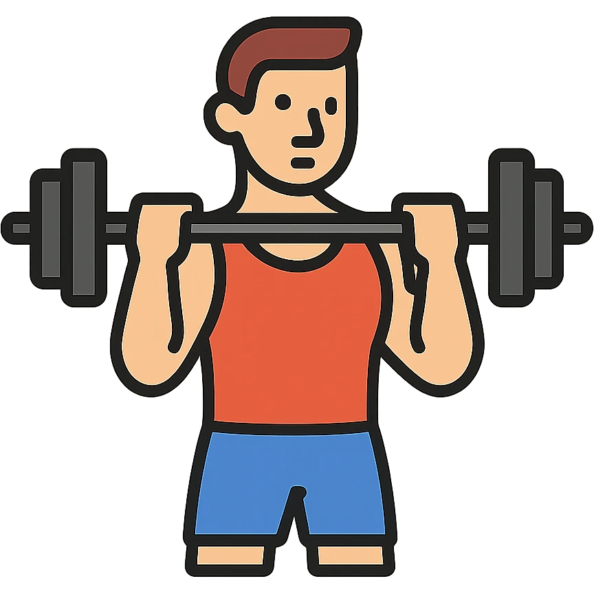A sportsman who is dedicated to his workout routine and spend a lost of time at the gym emoji
