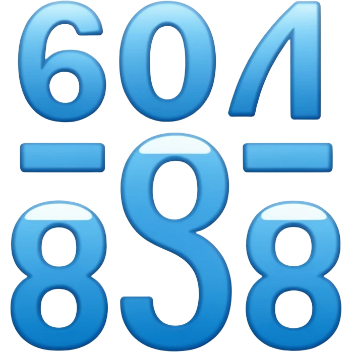 numbers saying 67 emoji