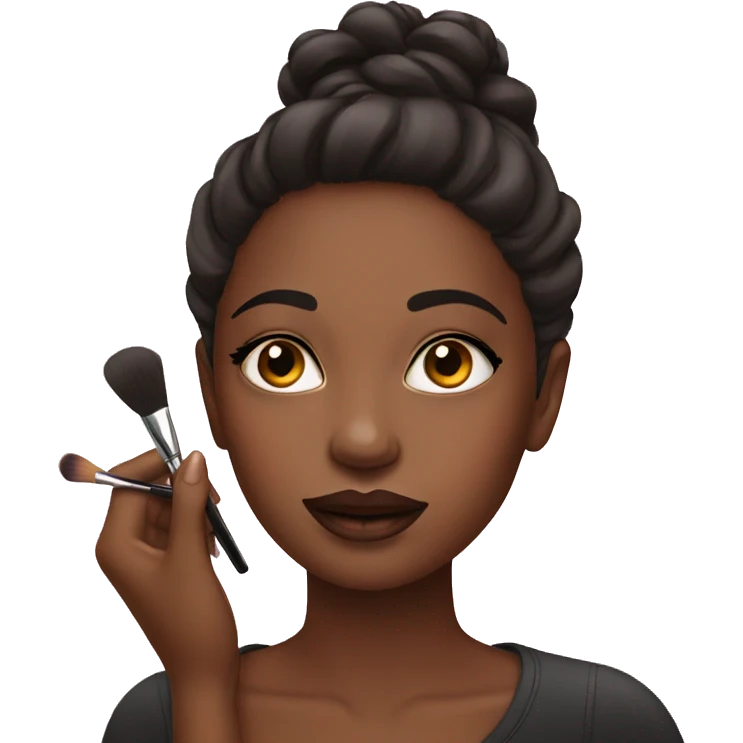 Girl doing makeup  emoji