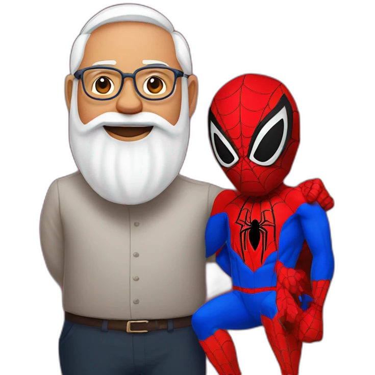 Modi and Spiderman  emoji