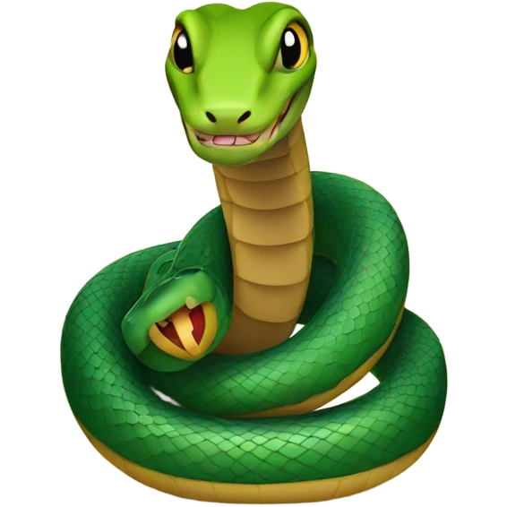 Snake in a New Year's hat emoji