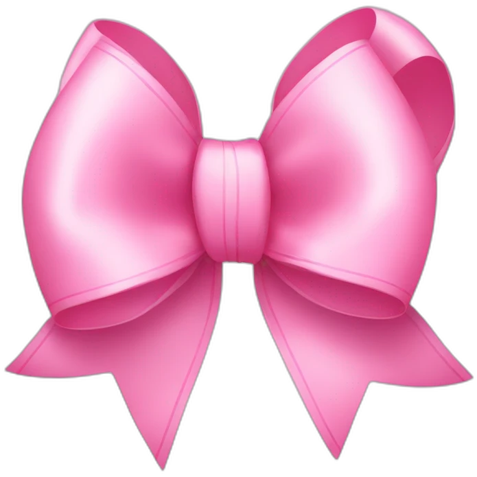 baby pink ribbon bow  emoji