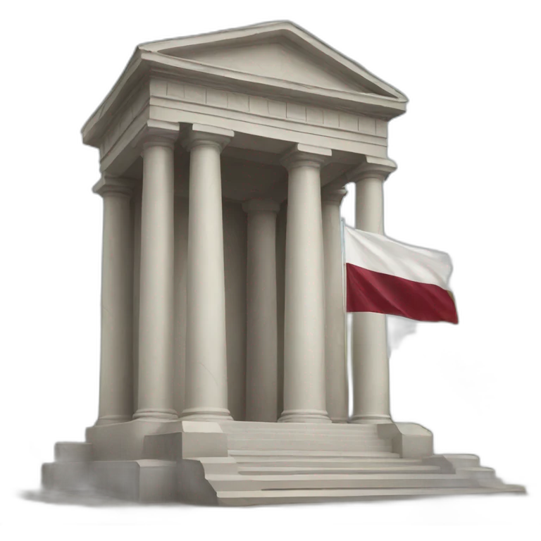 monument holding the latvian flag emoji