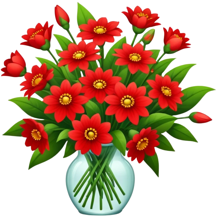 Red flower bouquet  emoji