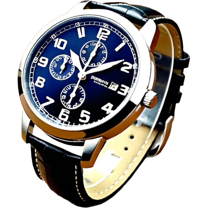 Чёрные наручные часы emoji