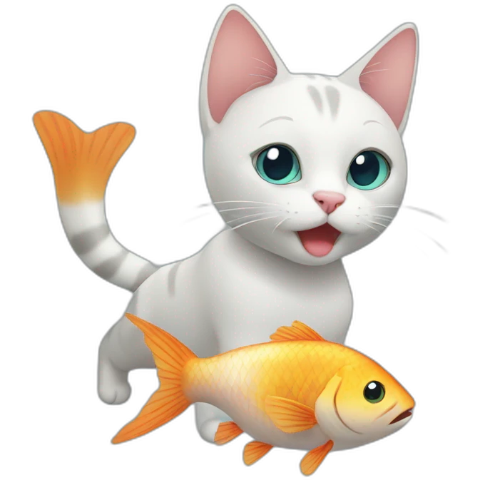 cat & fish emoji