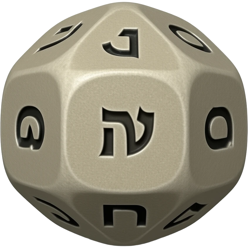 biblically accurate 8-sided dice emoji