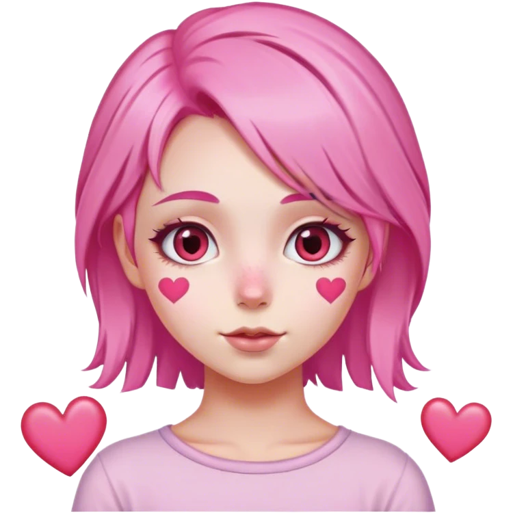 pink fairy love heart eyes emoji