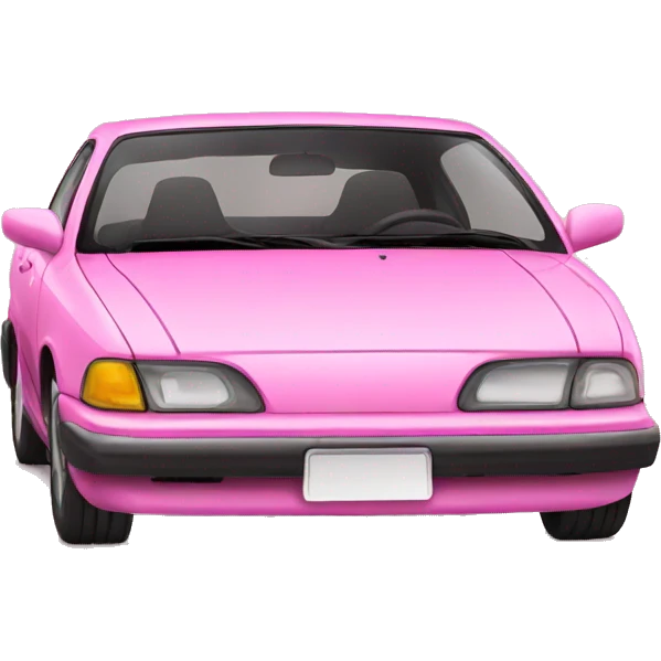 Pink car emoji