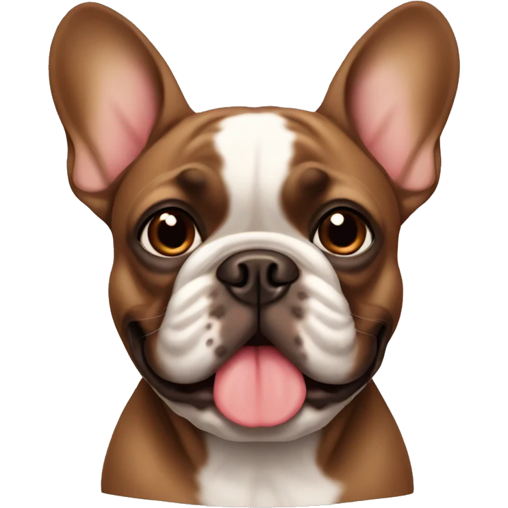 Brown french bulldog emoji