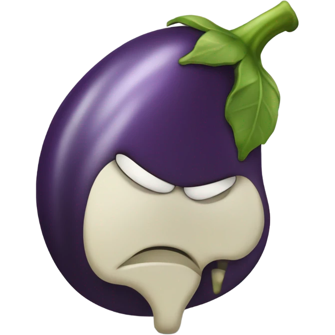 Very tired eggplant emoji