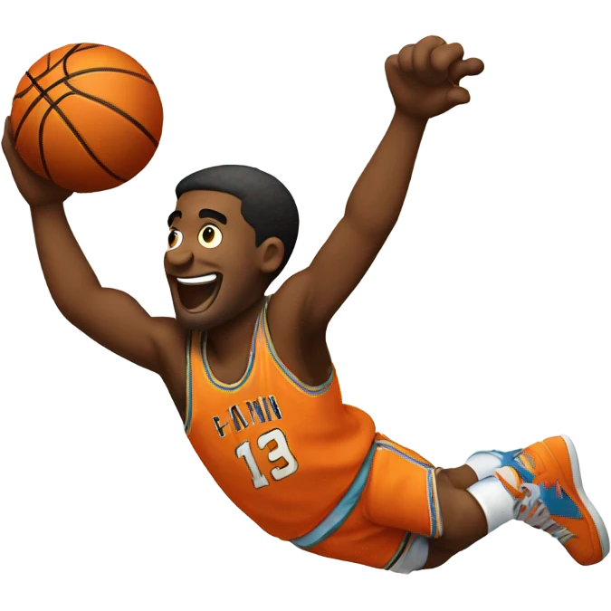 Matt dunking a basketball  emoji