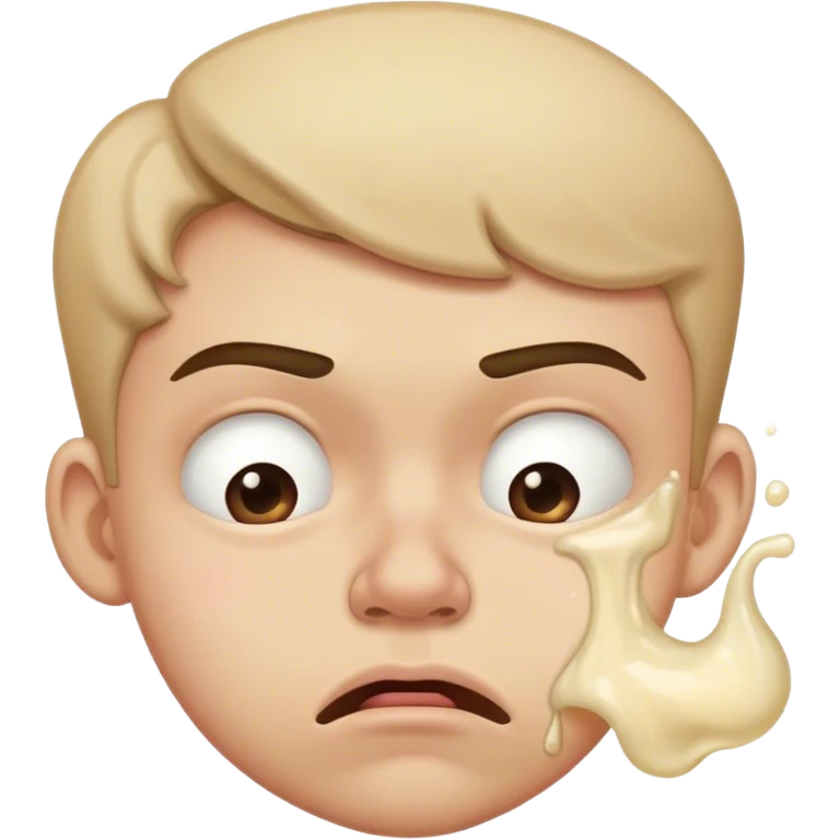 Side eye, eye brow raise, and a puking face  emoji