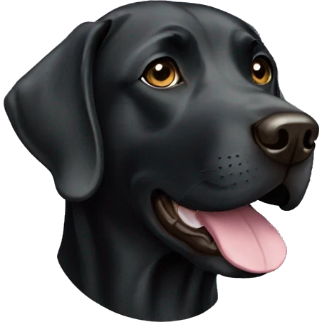 Black labrador emoji