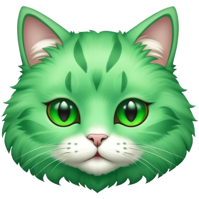 green cat face emoji