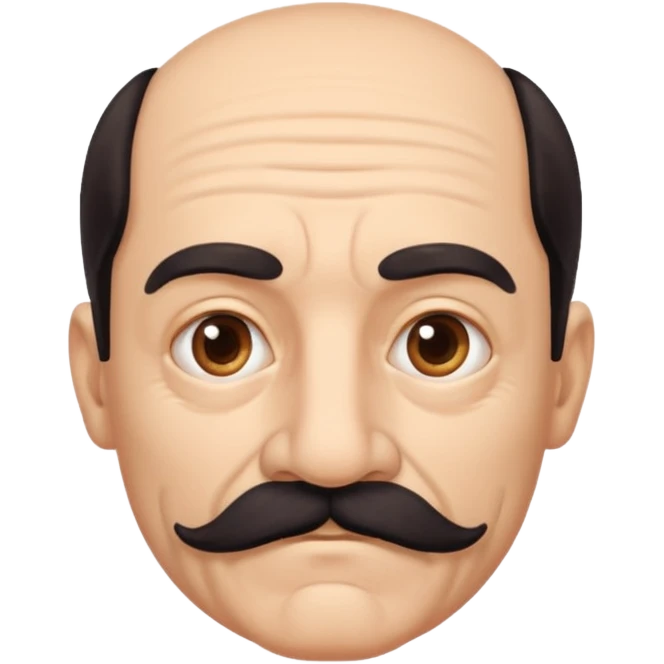mustache young aged man,Big black mustache. emoji