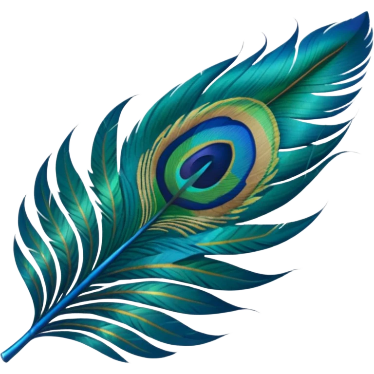 Peacock feather emoji