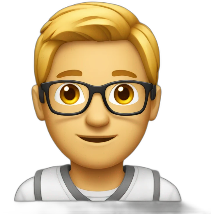 Nerd software engineer emoji