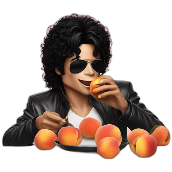 Michael Jackson eating peaches emoji