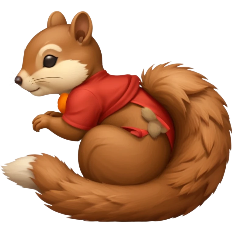 Sleeping squirrel emoji
