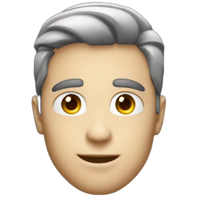 WITHE BACKGROUND WITH MALE FACE COOL LOOKING emoji