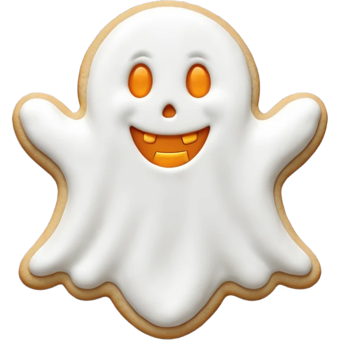 halloween ghost cookie emoji
