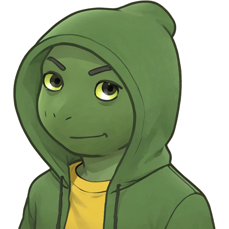 bright and expressive male visionary, fair skin, tousled golden hair, wide joyful eyes, wearing a green hoodie over a yellow tee, one hand raised with a glowing lightbulb, waist-up, front-facing emoji
