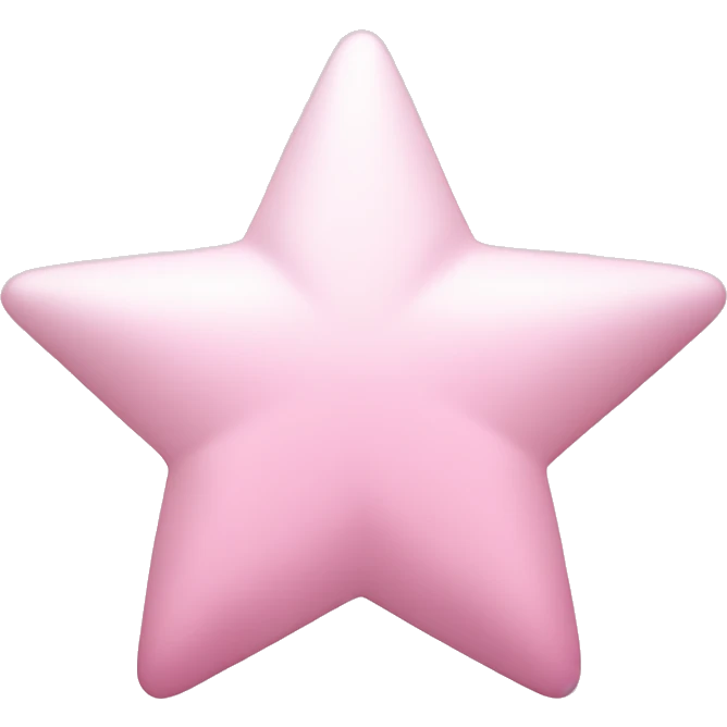 pale pink star sparkle emoji