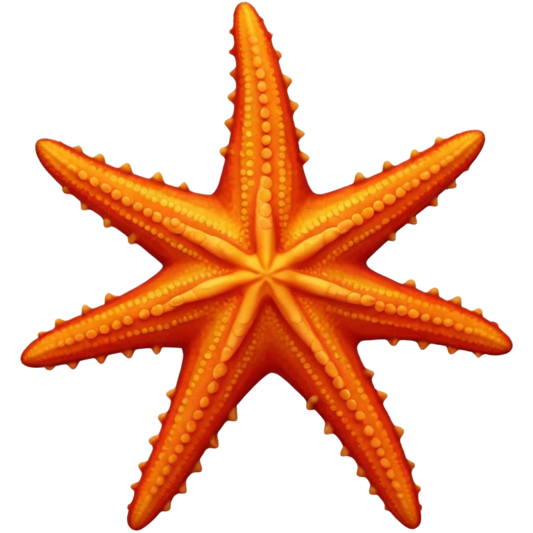 Red and orange starfish emoji