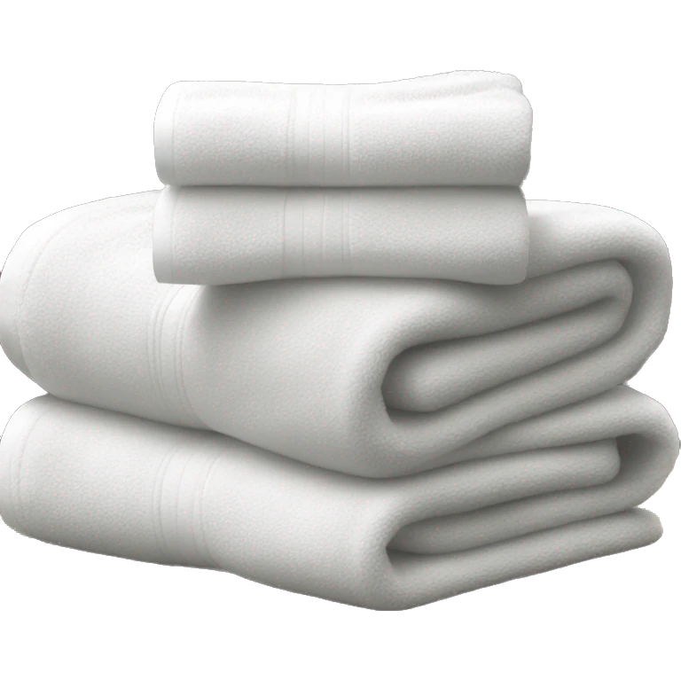 Clean white towels emoji