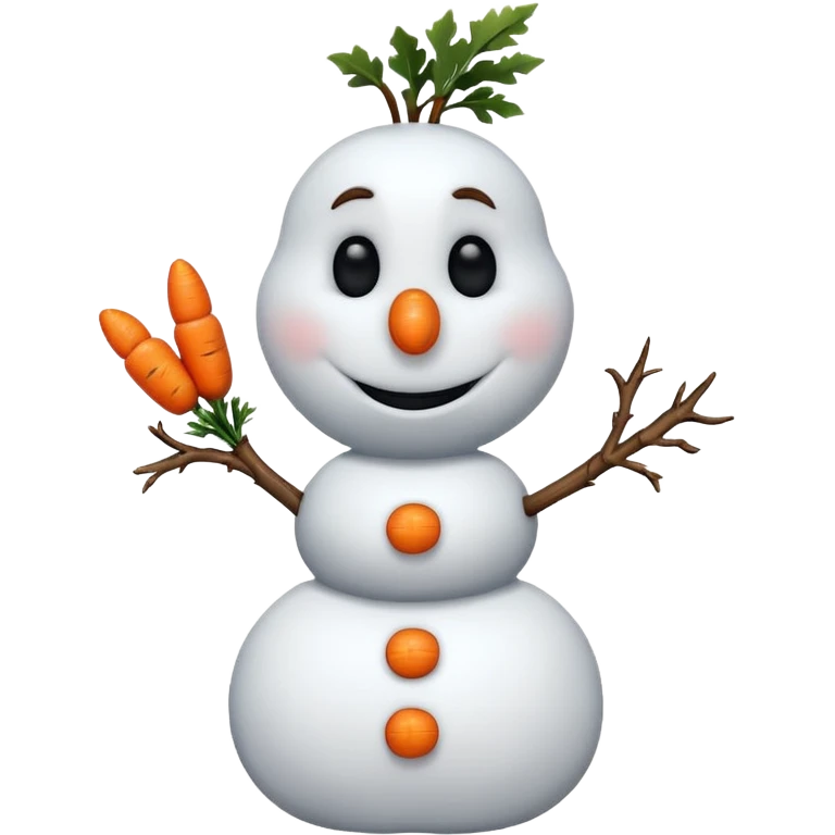 Olaf from the Frozen movie emoji