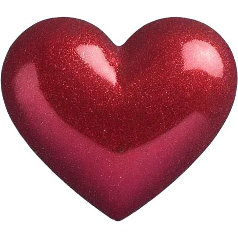Dark red sparkly heart emoji