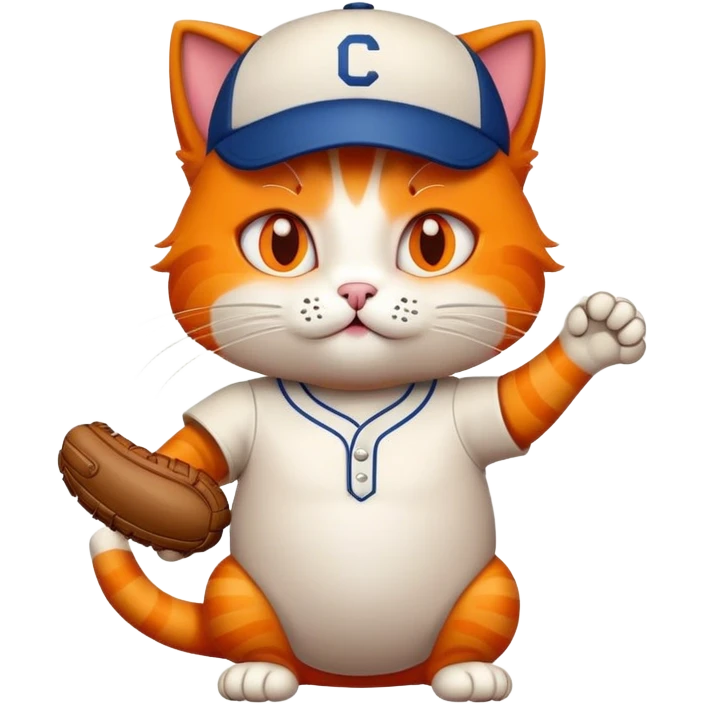 Baseball cat emoji