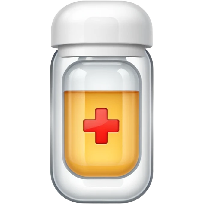 medicine capsule in case in nutral colors emoji